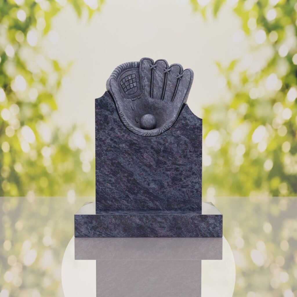 Baseball Glove Headstone