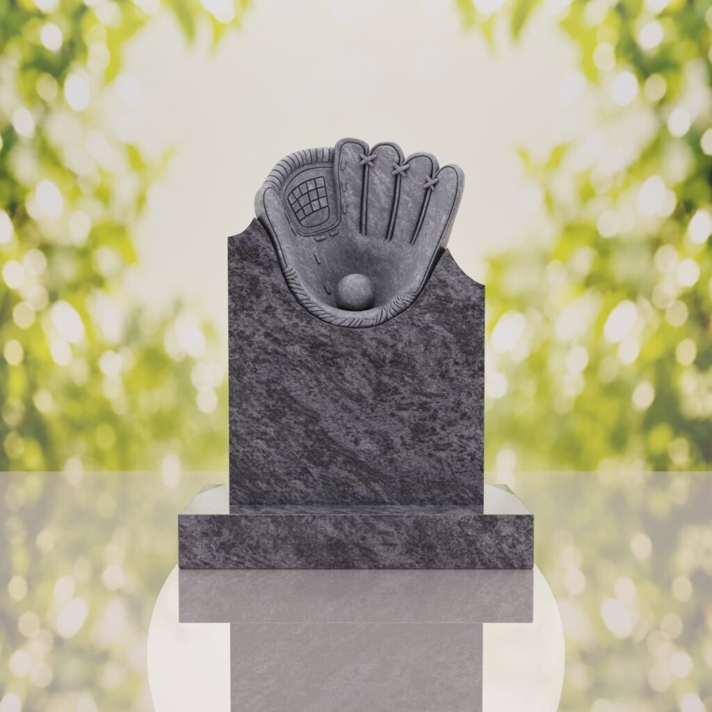 Baseball Glove Headstone