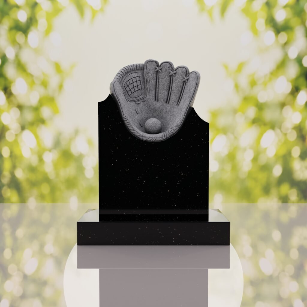 Baseball Glove Headstone
