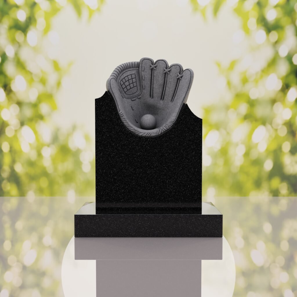 Baseball Glove Headstone