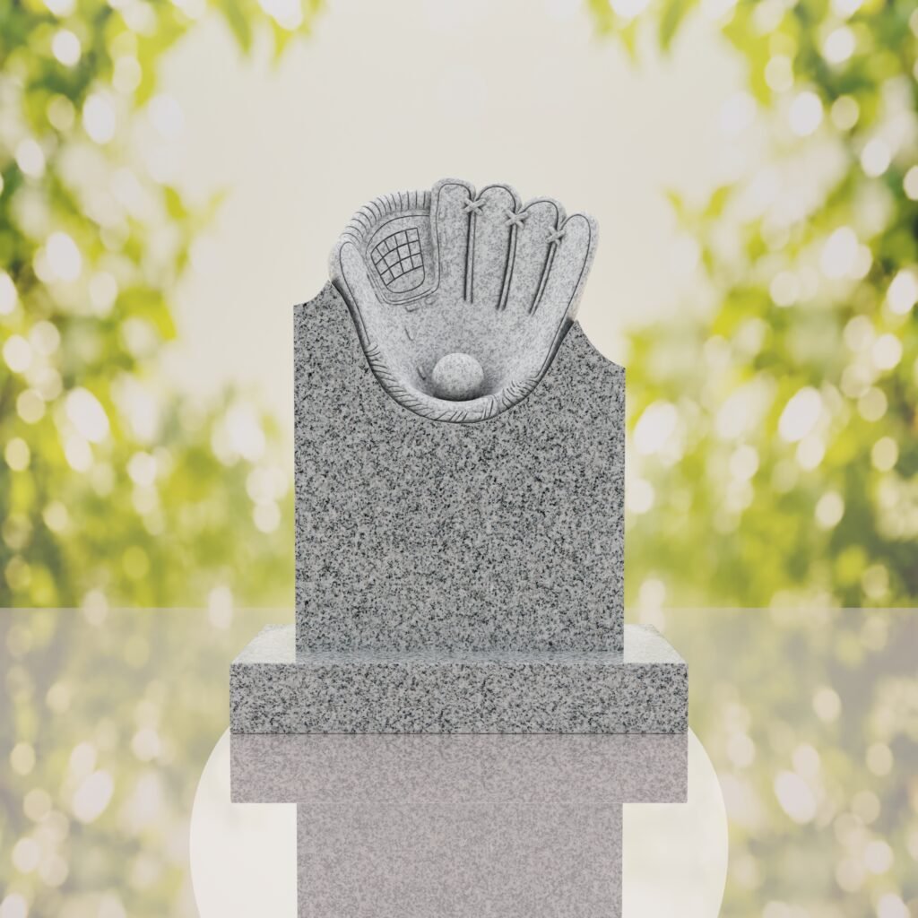 Baseball Glove Headstone