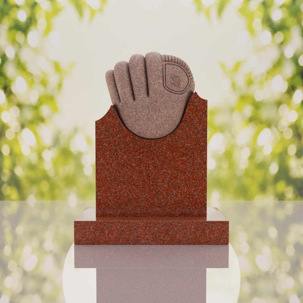 Baseball Glove Headstone