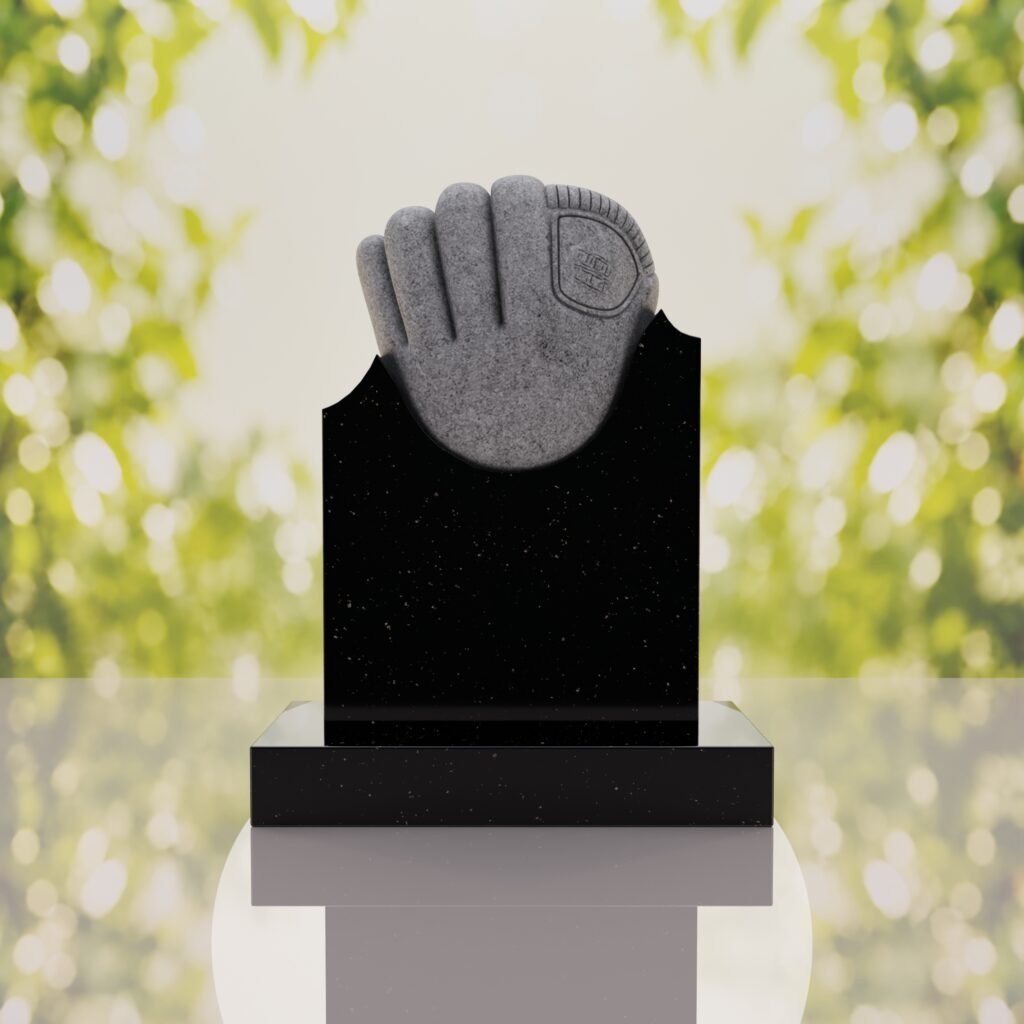Baseball Glove Headstone