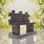 Puzzle Bench Headstone