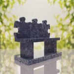 Puzzle Bench Headstone