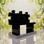 Puzzle Bench Headstone