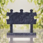 Puzzle Bench Headstone