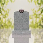 Modern Memorial Headstone with Ball Accent