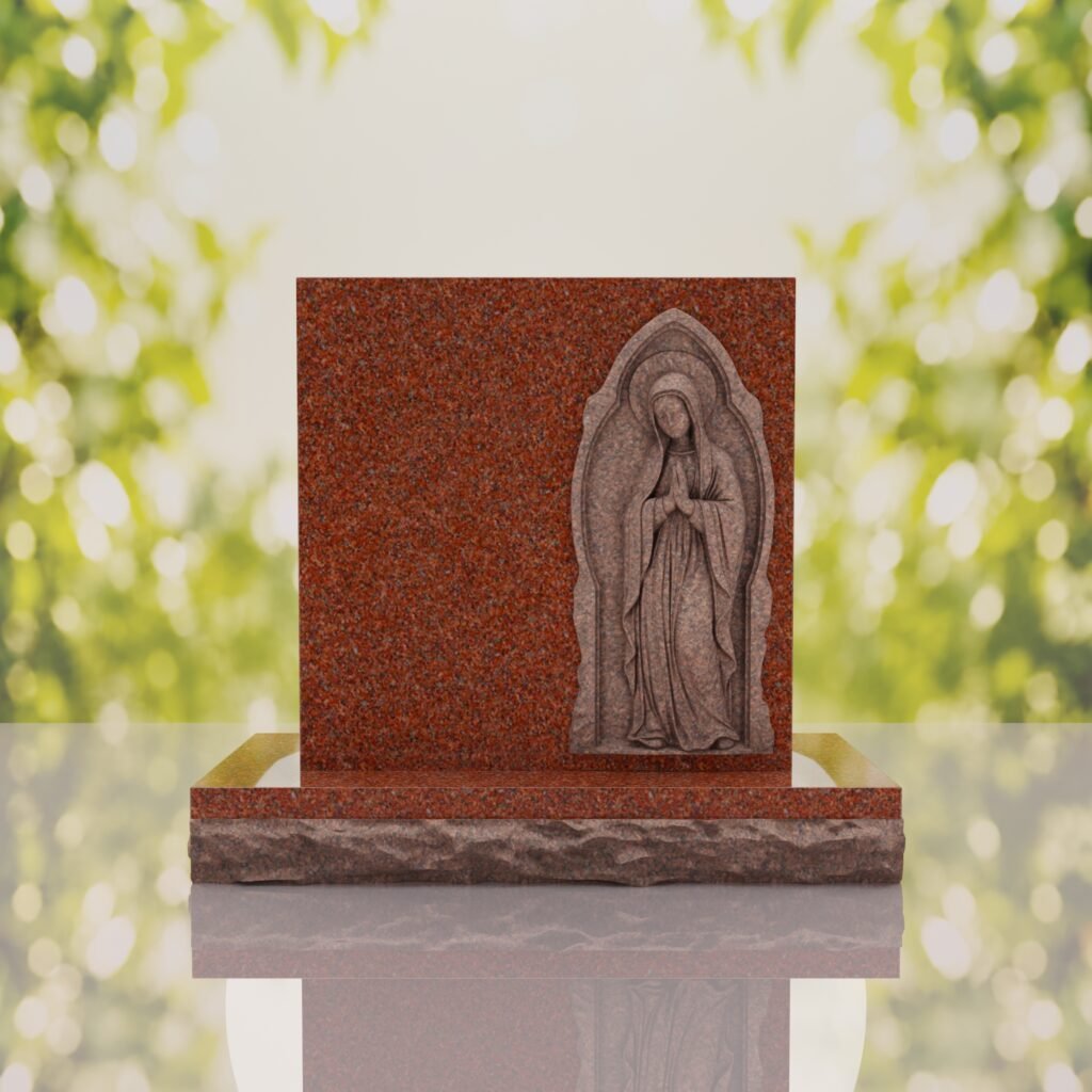 Lápida conmemorativa de la Virgen orante