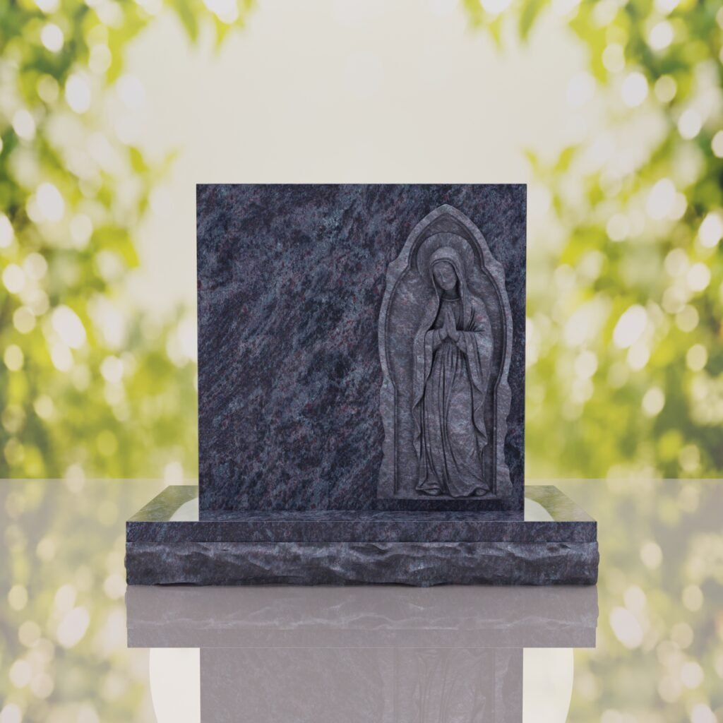 Lápida conmemorativa de la Virgen orante