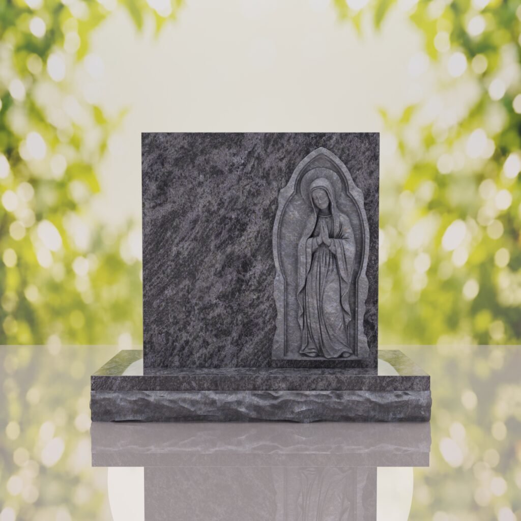 Lápida conmemorativa de la Virgen orante