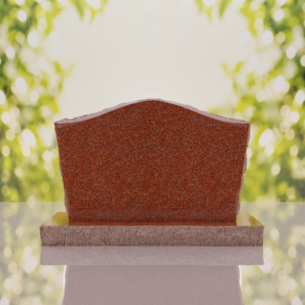 Serpentine Upright Granite Headstone