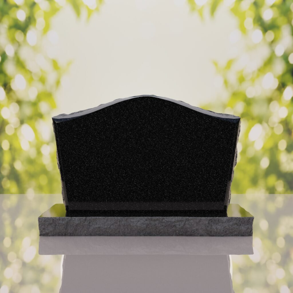 Serpentine Upright Granite Headstone