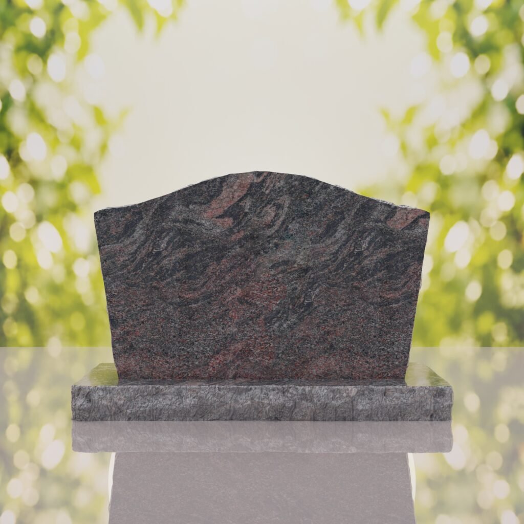 Serpentine Upright Granite Headstone