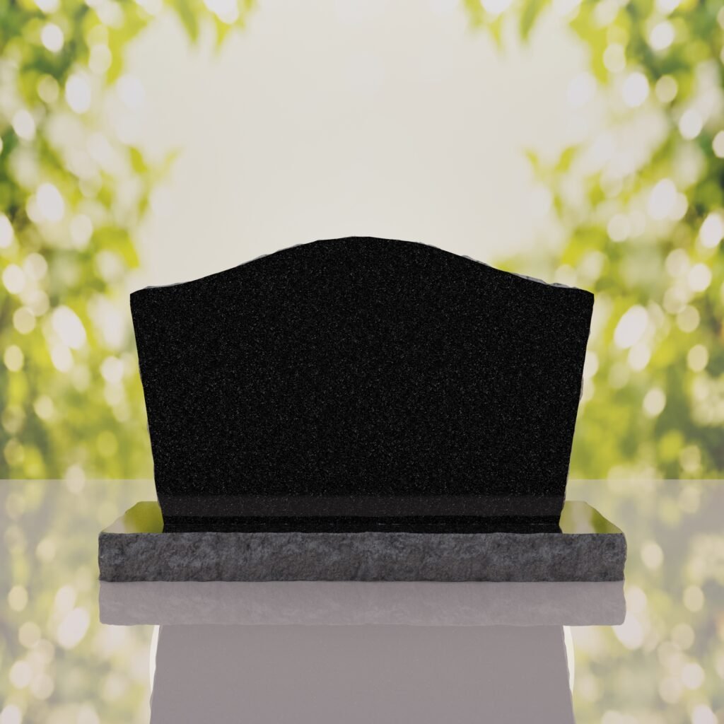 Serpentine Upright Granite Headstone