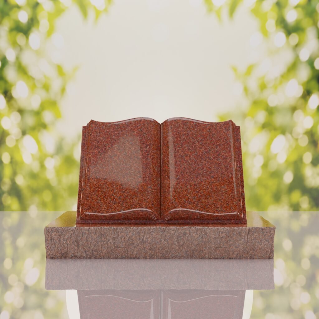 Book Slant Headstone