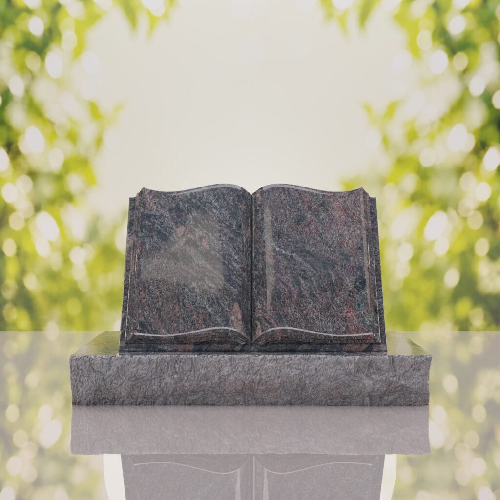 Book Slant Headstone