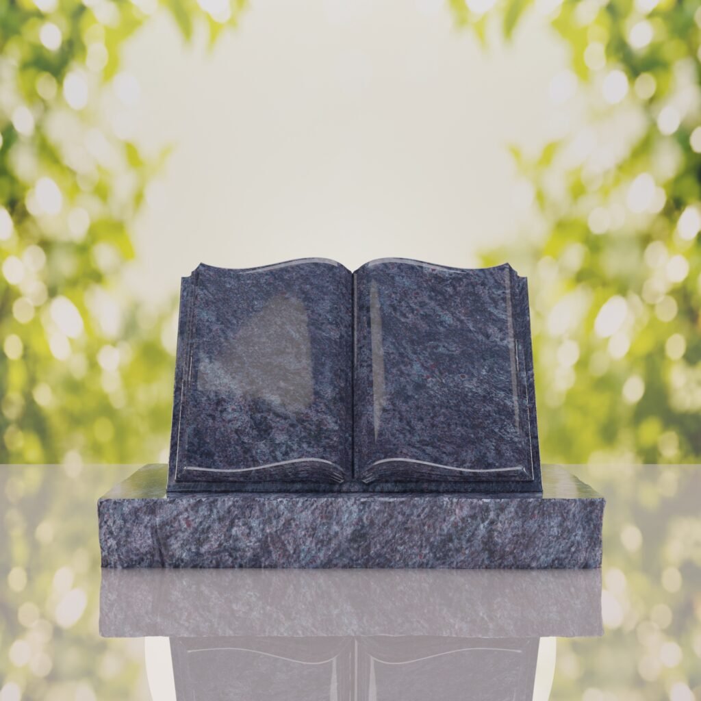 Book Slant Headstone