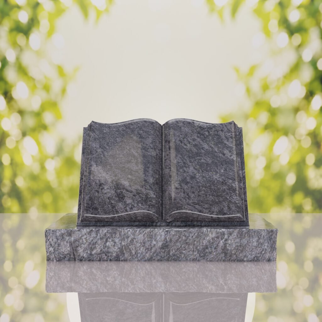 Book Slant Headstone
