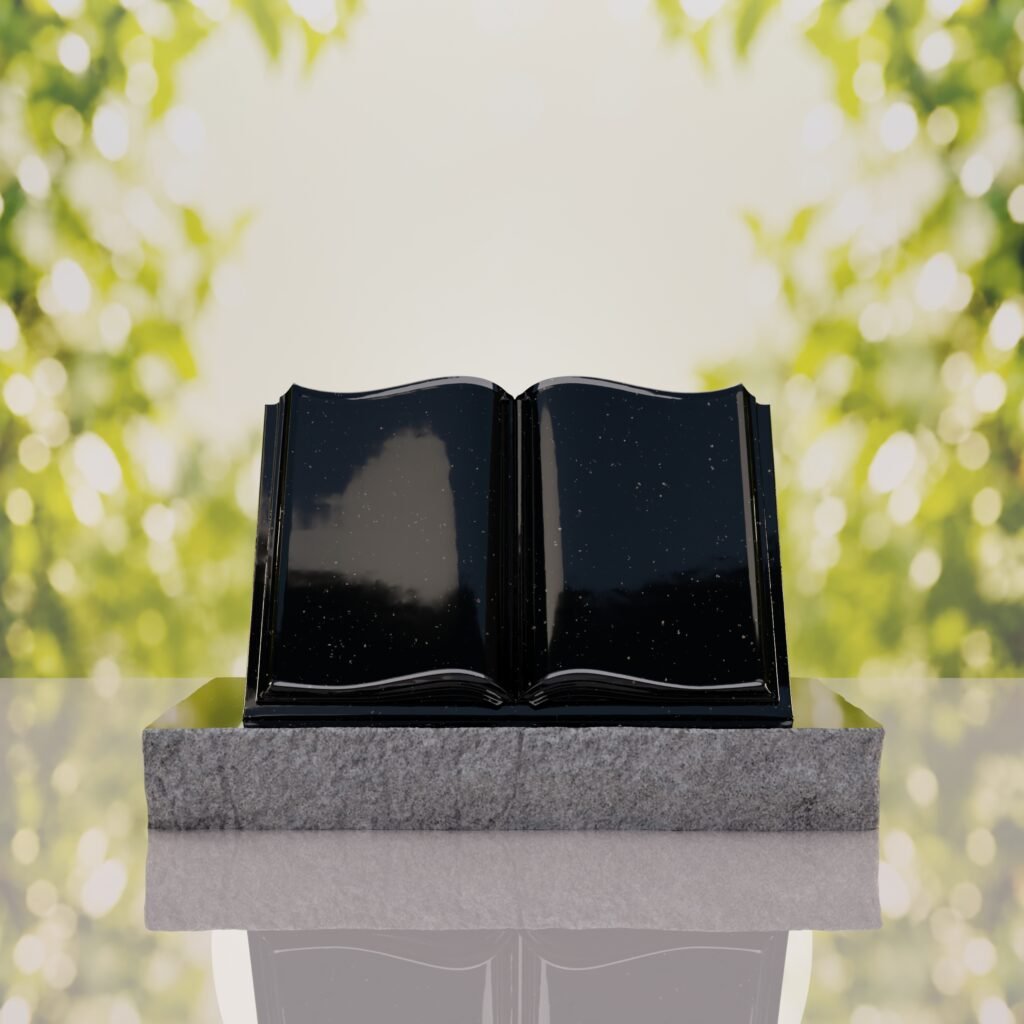 Book Slant Headstone
