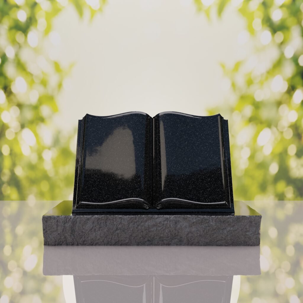 Book Slant Headstone