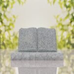 Book Slant Headstone