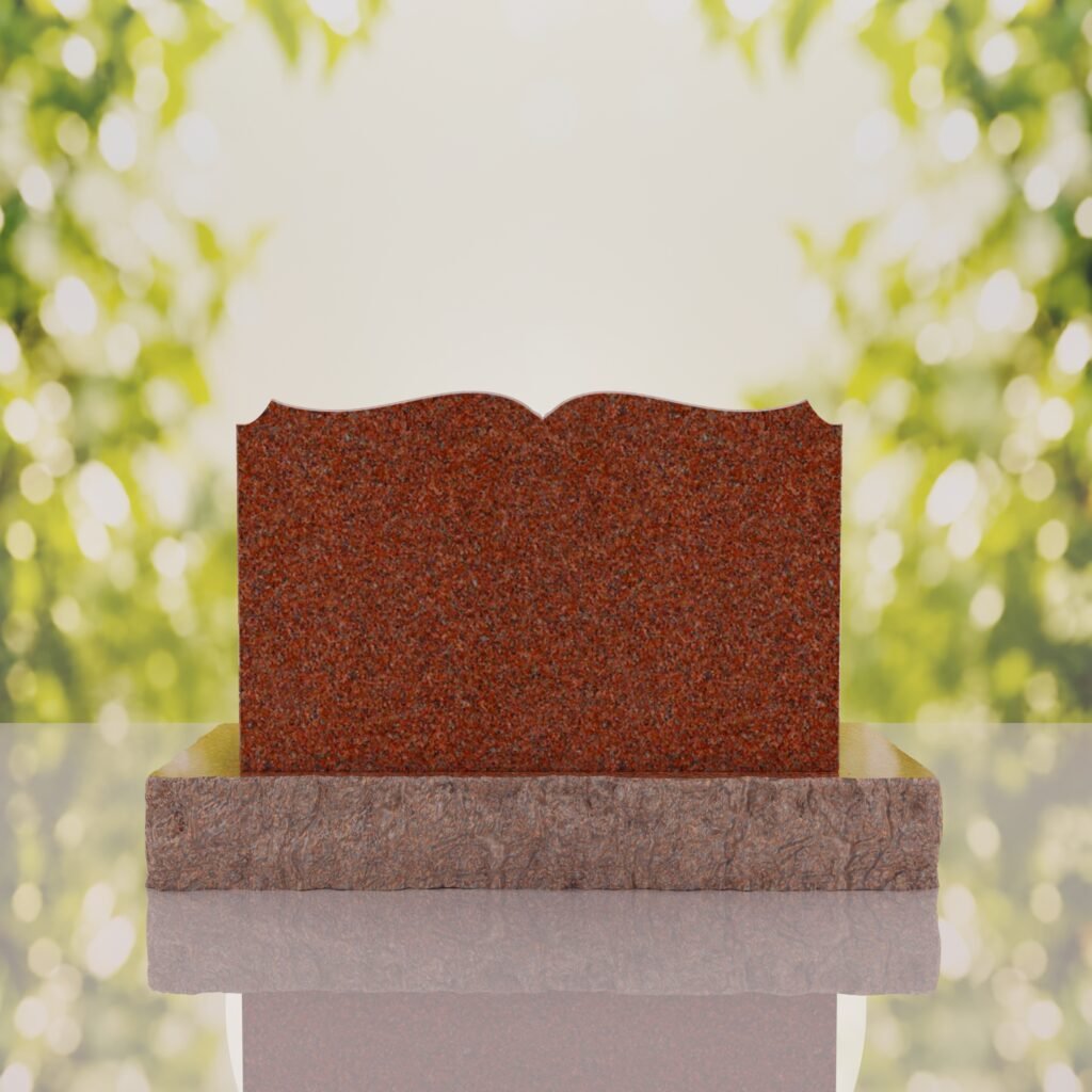 Book Slant Headstone