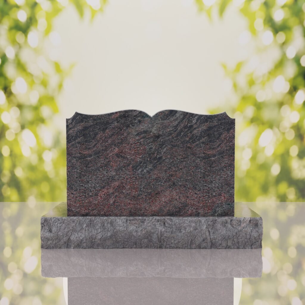 Book Slant Headstone