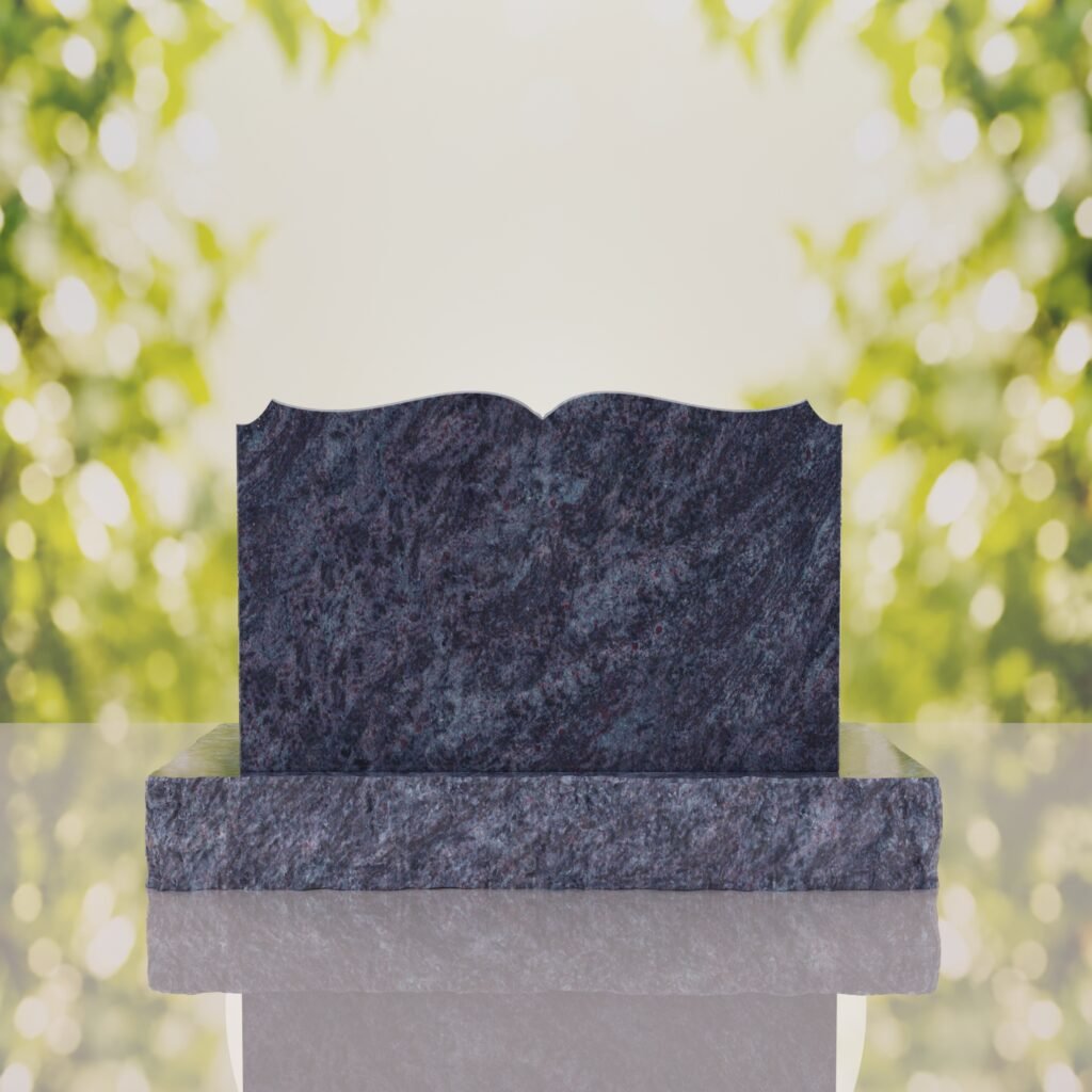 Book Slant Headstone