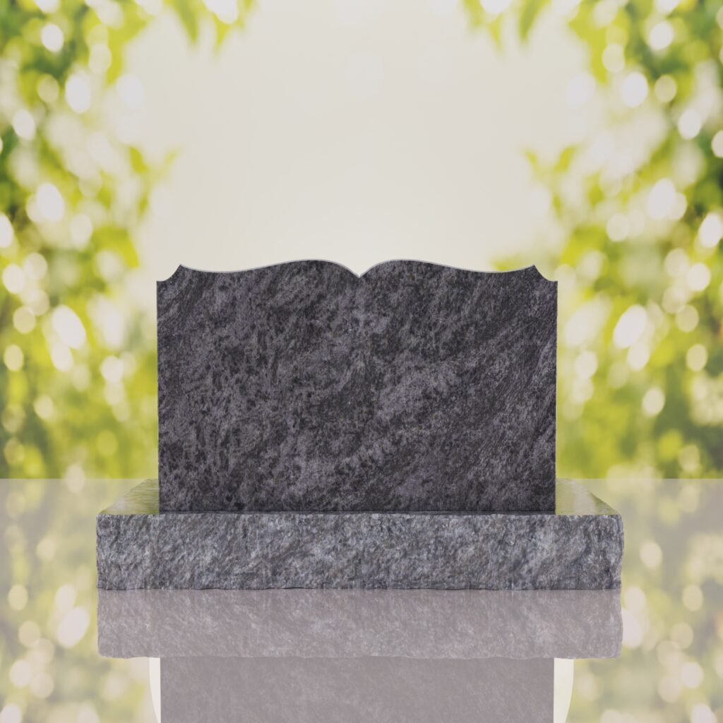 Book Slant Headstone