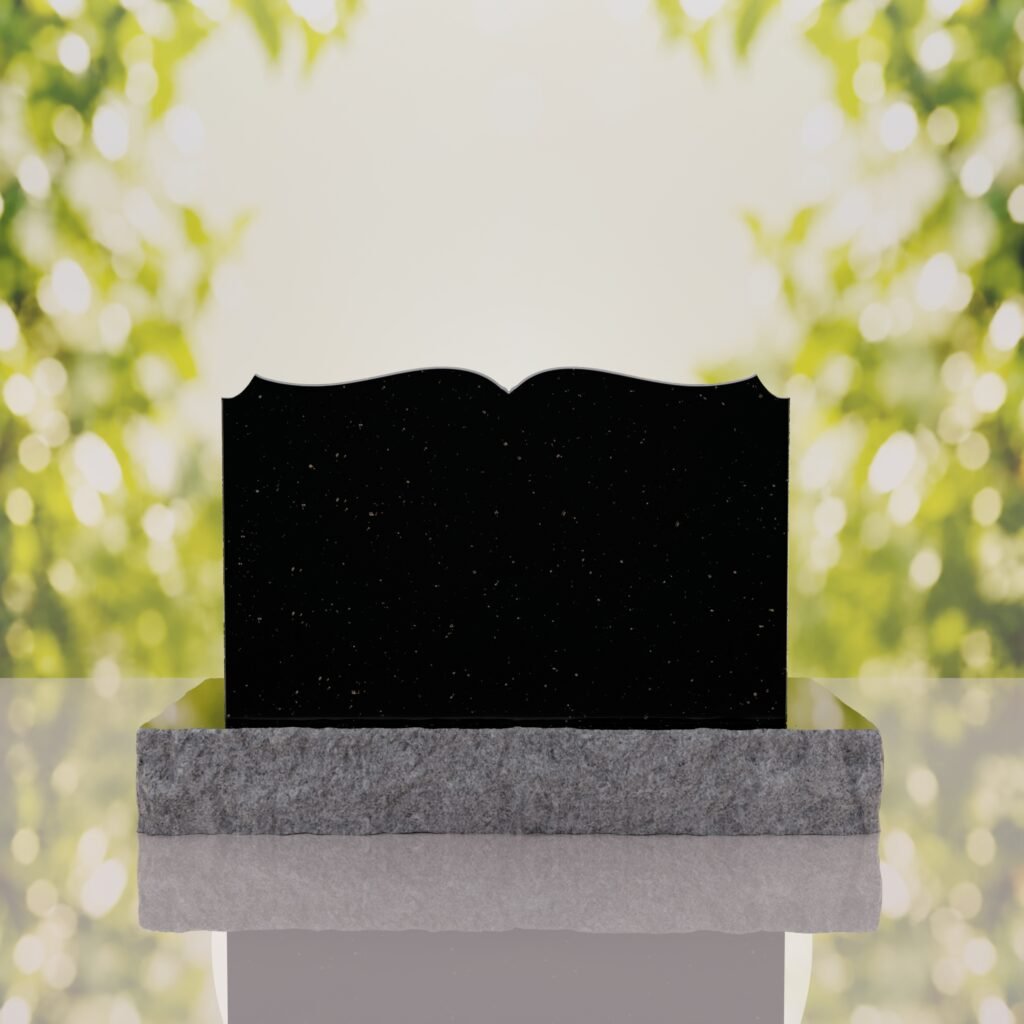 Book Slant Headstone