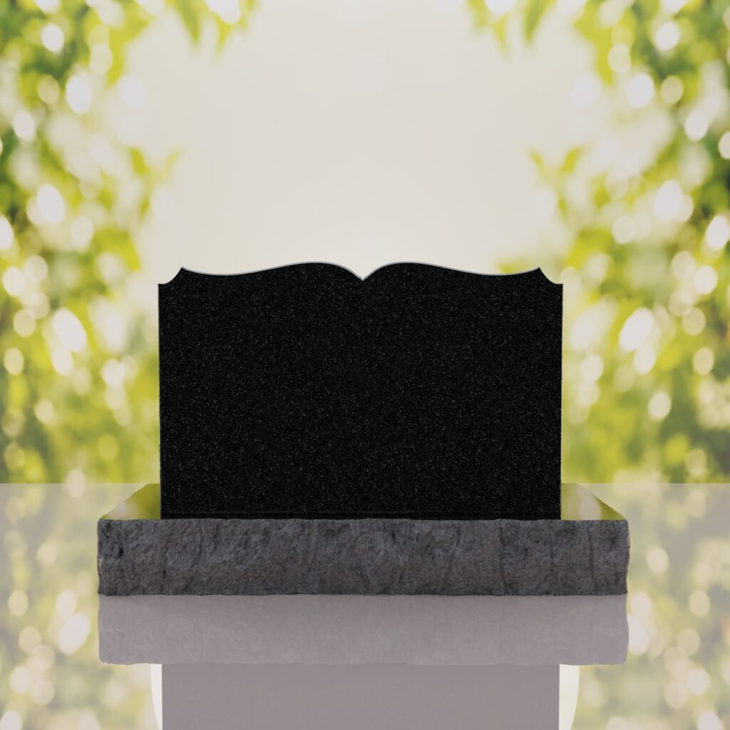 Book Slant Headstone