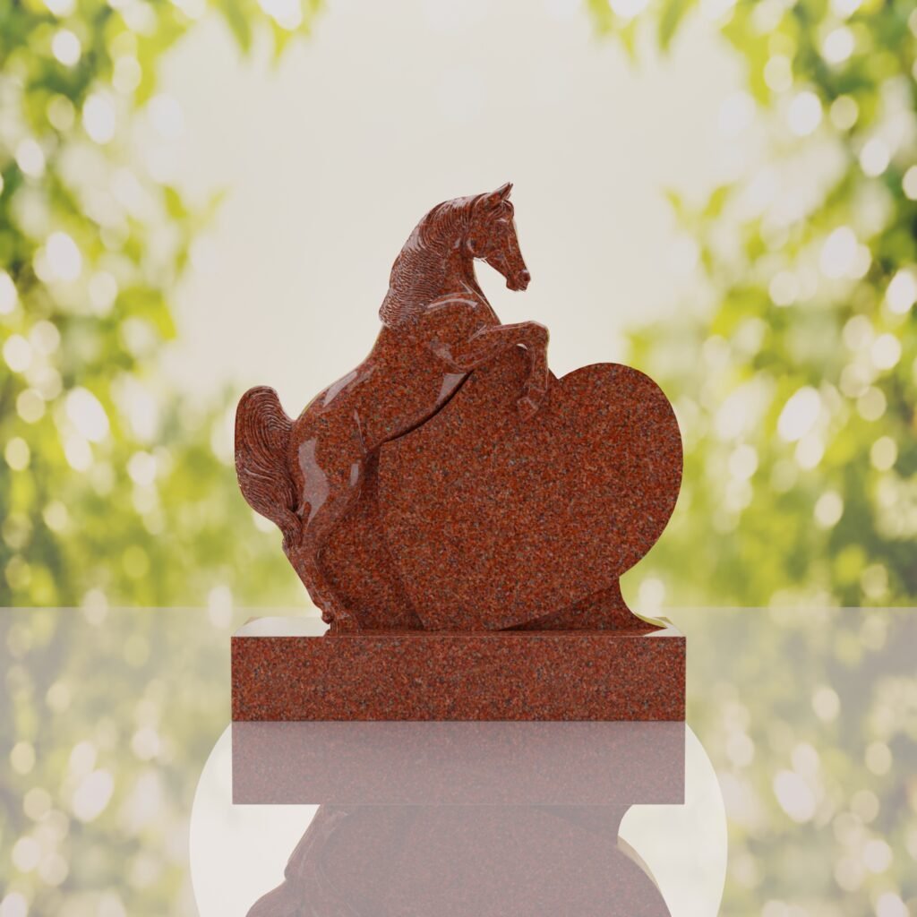 Horse Heart Headstone