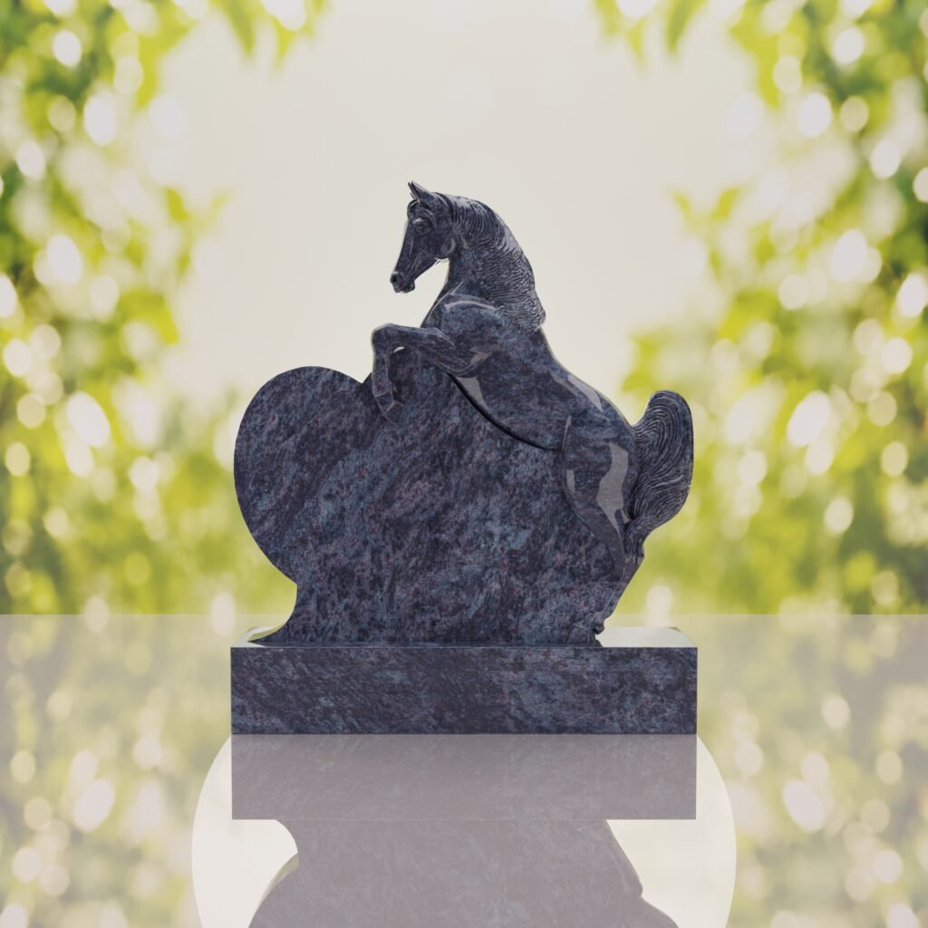 Horse Heart Headstone