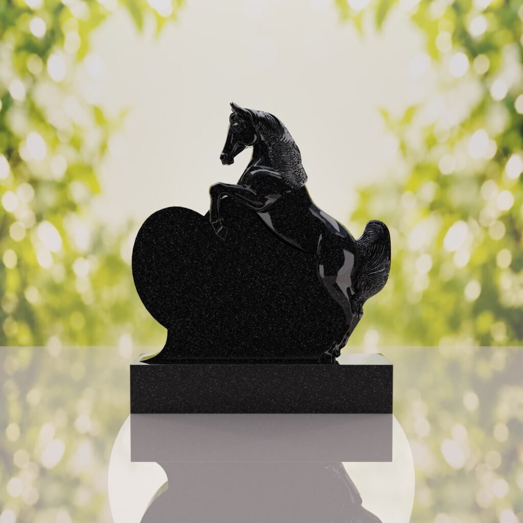 Horse Heart Headstone