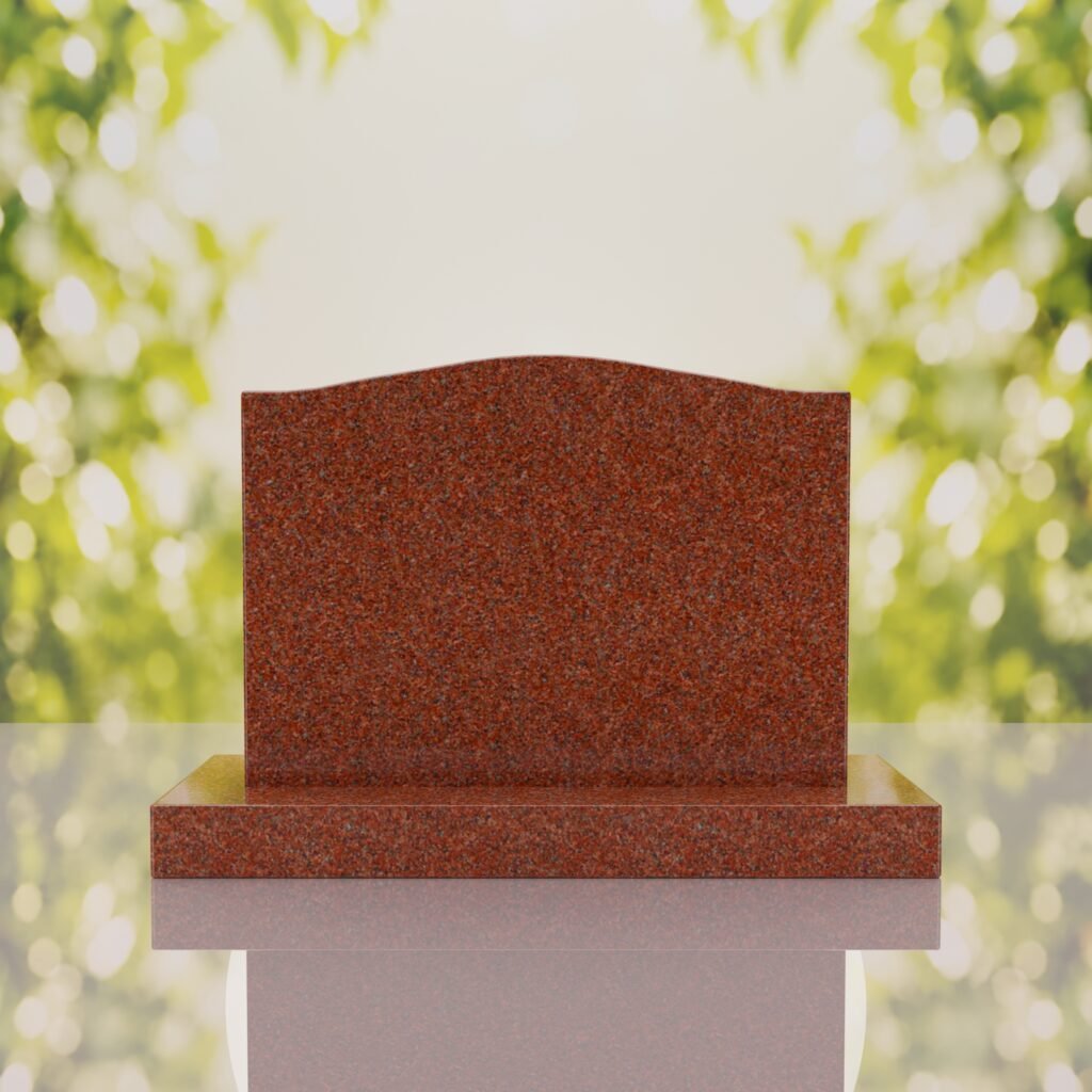 Serpentine Upright Headstone