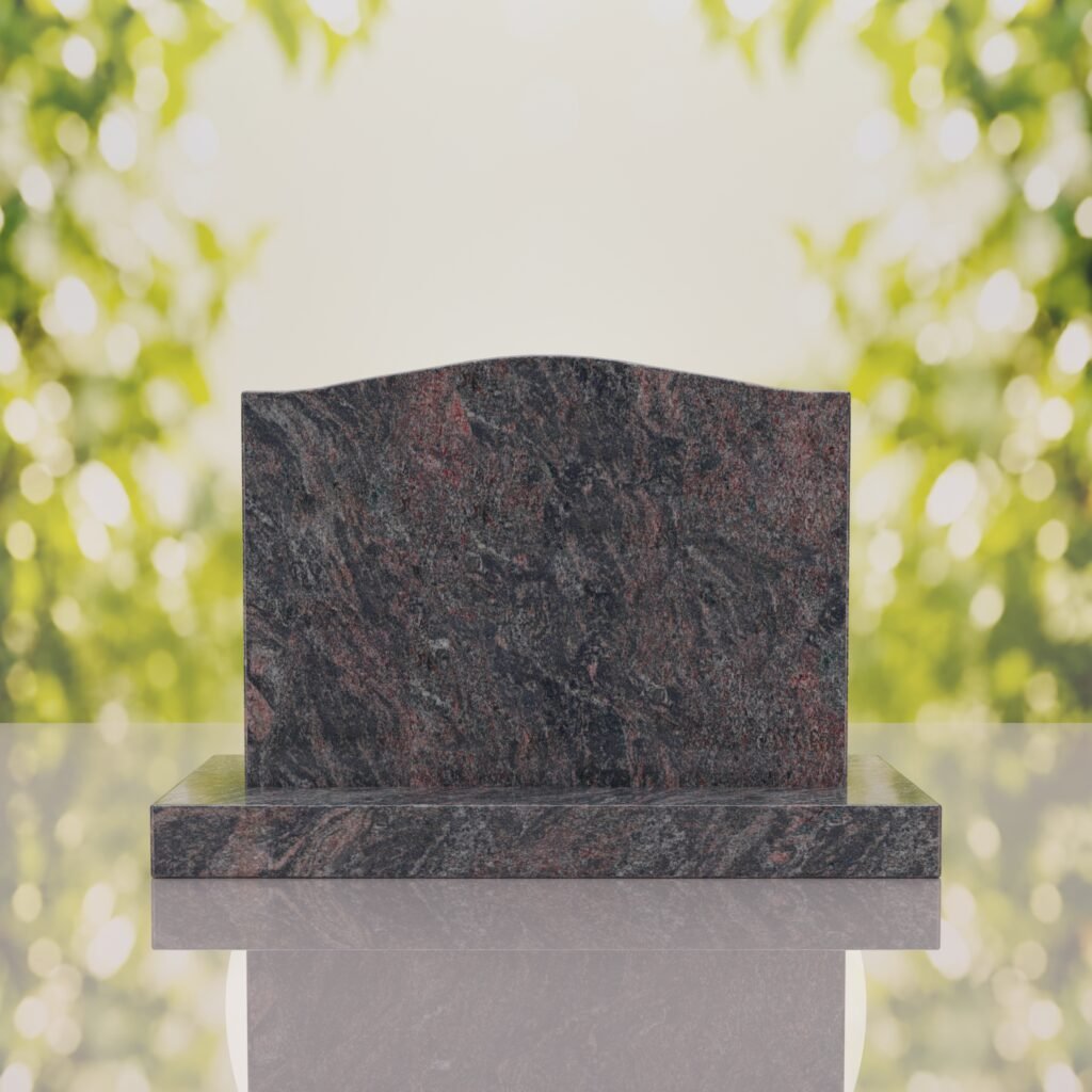 Serpentine Upright Headstone