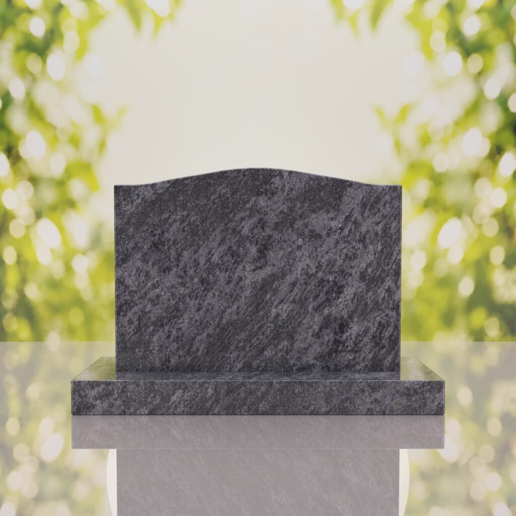 Serpentine Upright Headstone