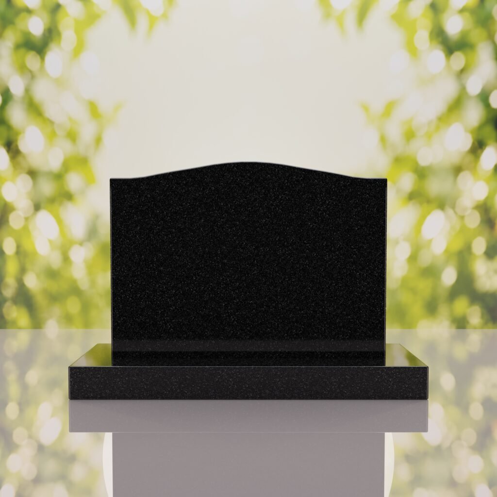 Serpentine Upright Headstone