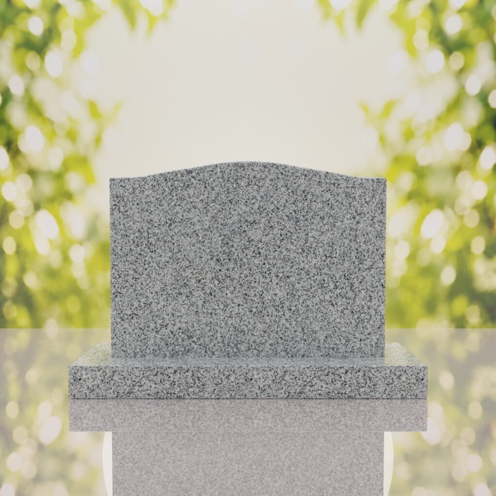 Serpentine Upright Headstone