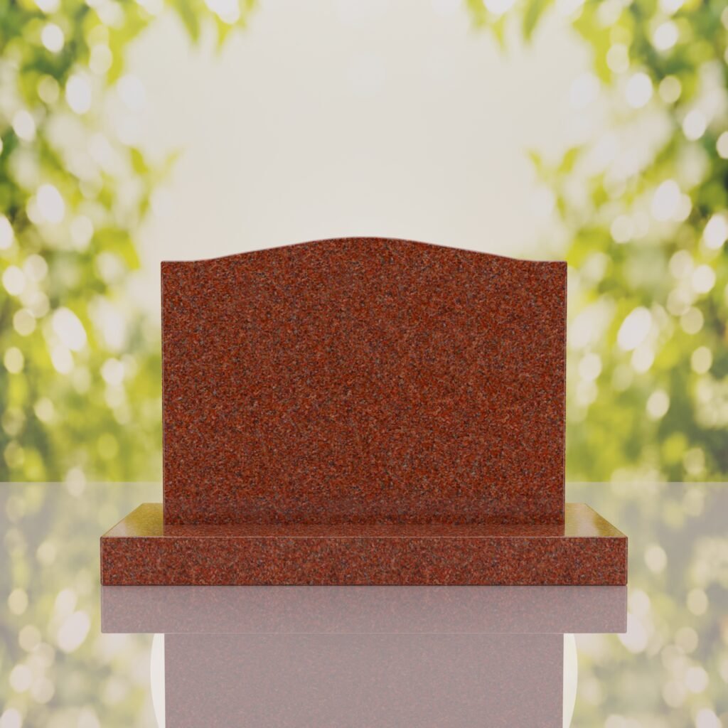 Serpentine Upright Headstone