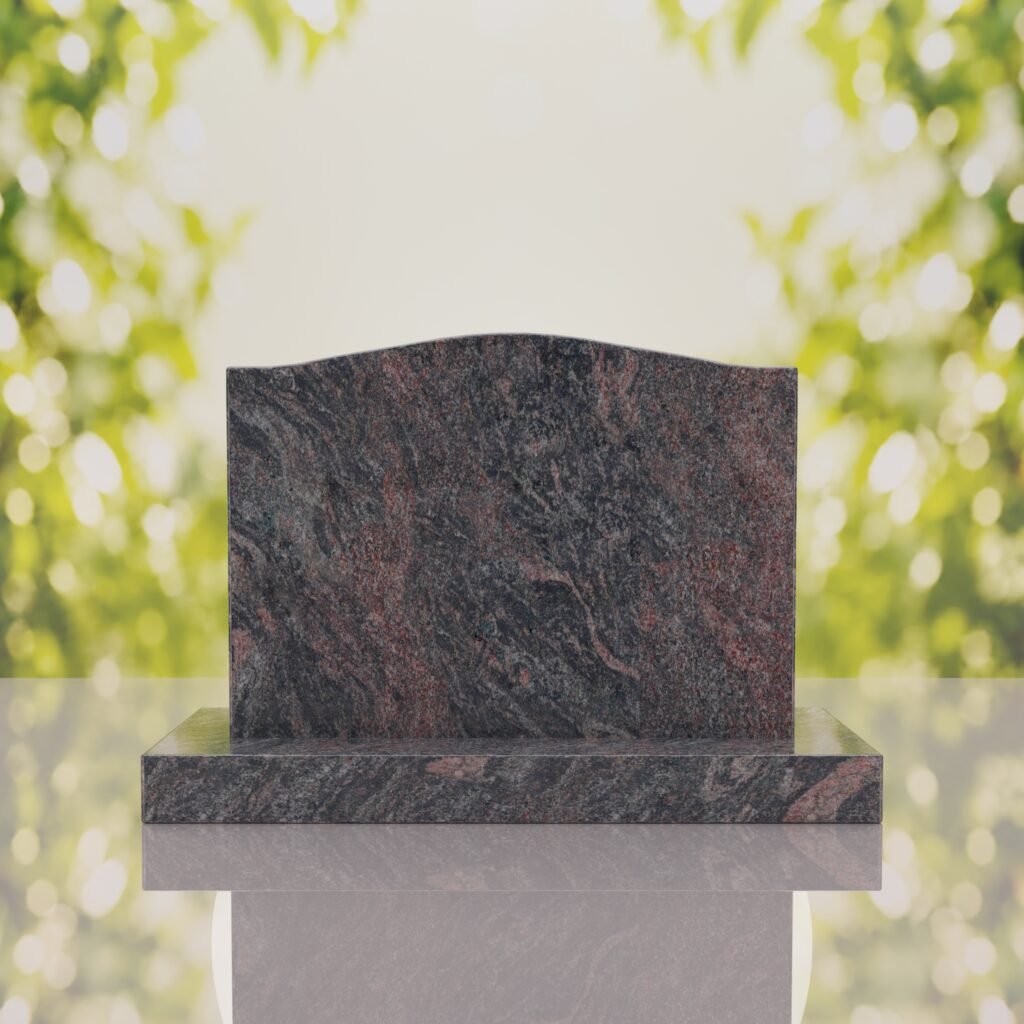 Serpentine Upright Headstone