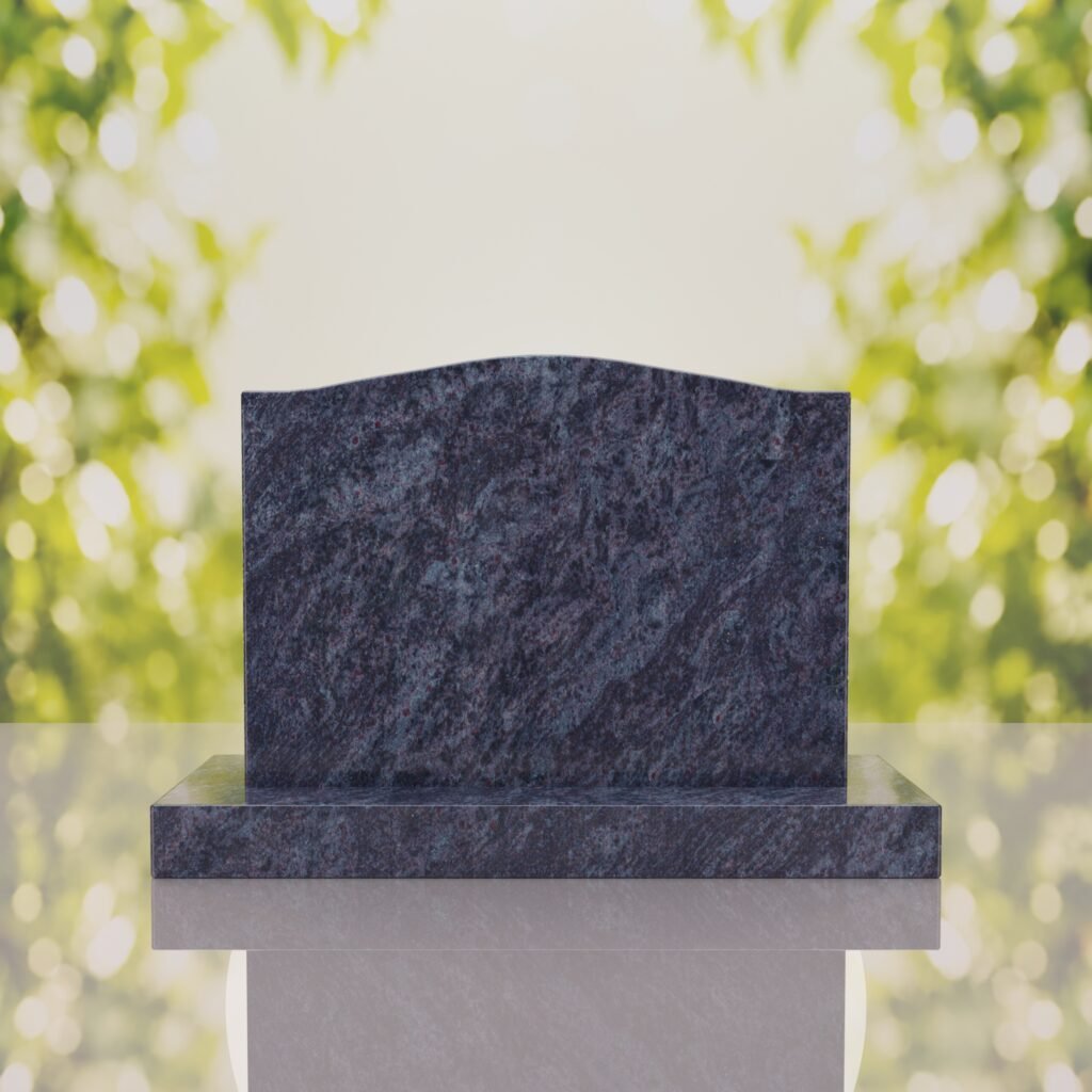 Serpentine Upright Headstone