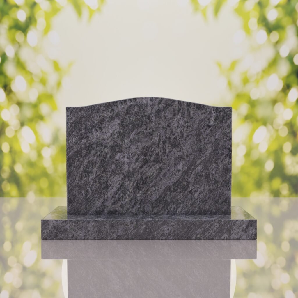 Serpentine Upright Headstone