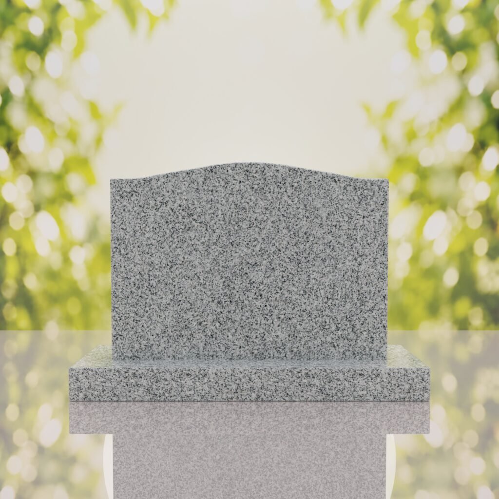 Serpentine Upright Headstone