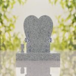 Heart Headstone with Laurel Leaves
