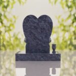Heart Headstone with Laurel Leaves