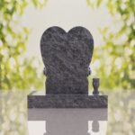Heart Headstone with Laurel Leaves