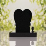 Heart Headstone with Laurel Leaves