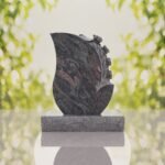 Rose Teardrop Headstone